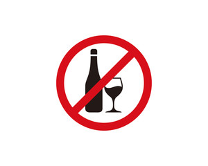 No alcohol sign icon