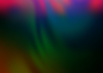 Obraz premium Dark Multicolor, Rainbow vector abstract blurred template. An elegant bright illustration with gradient. The blurred design can be used for your web site.
