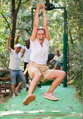 Trolls or Zip Line - this is speed descent along rope or rope stretched at an angle
