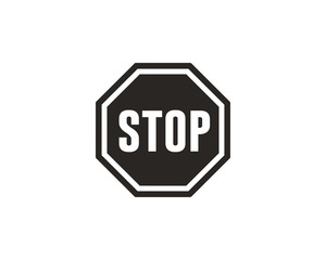 Stop sign symbol