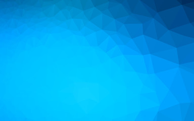 Light BLUE vector abstract mosaic background. Triangular geometric sample with gradient.  Template for a cell phone background.