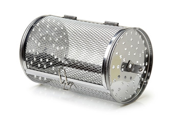 Electric oven cage on white background