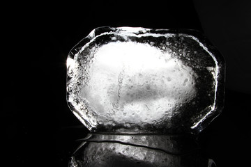CLose up of ice block 
