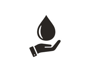 Save water icon symbol vector