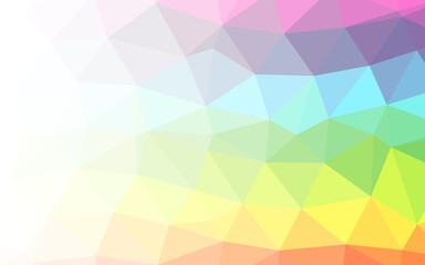 Light Multicolor, Rainbow vector blurry triangle texture. An elegant bright illustration with gradient. Brand new design for your business.
