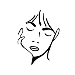 Portrait of a woman's face