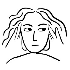 Portrait of a woman's face