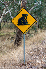 Watch Out for Koalas Road Sign