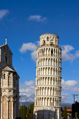 Fototapeta na wymiar Leaning tower in Pisa, Tuscany, Italy
