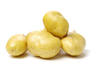 New potato isolated on white background 