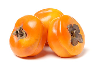 persimmon on a white background 