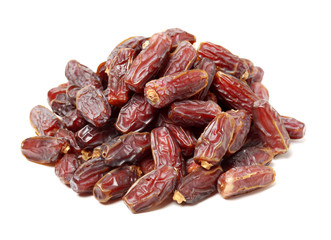 Dates on white background