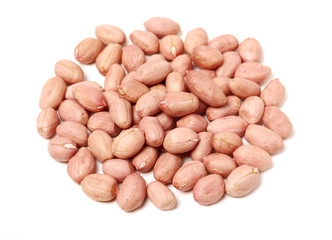 Peanut kernel isolated on white background