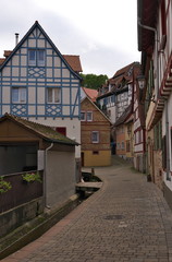 Fototapeta na wymiar Gerberbachviertel in Weinheim