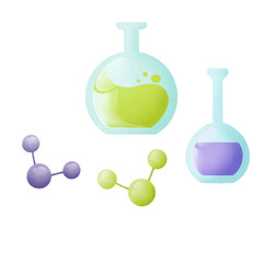 Illustration on the school of chemistry