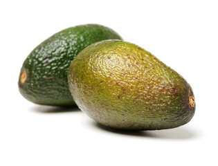 Avocado on a white background