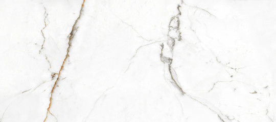Fototapeta premium White Carrara Marble Texture Background With Curly Grey Colored Veins, It Can Be Used For Interior-Exterior Home Decoration and Ceramic Decorative Tile Surface, Wallpaper, Architectural Slab.