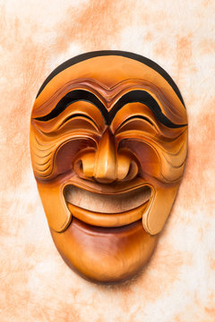 Hahoe Mask Is A Korean Traditional Mask.