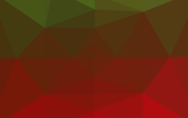 Light Green, Red vector low poly layout. Brand new colorful illustration in with gradient. Completely new design for your business.