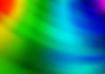 Light Multicolor, Rainbow vector blurred shine abstract template. Modern geometrical abstract illustration with gradient. The best blurred design for your business.