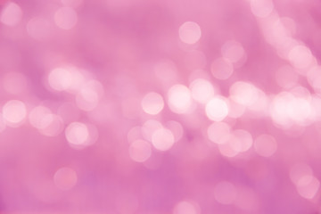 Bright white bokeh sparkle glitter abstract patterns on pink  background
