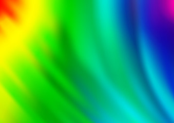 Light Multicolor, Rainbow vector pattern with lines, ovals. Brand new colored illustration in marble style with gradient. New composition for your brand book.