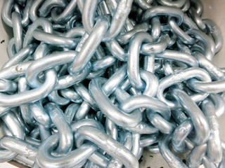 The steel chains in the market are sold in meters.