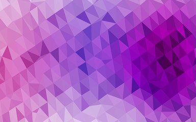 Obraz premium Light Purple vector polygon abstract background. Geometric illustration in Origami style with gradient. Completely new template for your business design.
