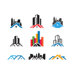 Real estate graphic design template vector isolated