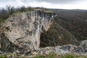 Rocks near the village of  Bolshshoe Sadovoe  in the Crimea