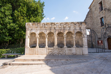 Molise. The "Fontana Fraterna" is the symbol of the city of Isernia.