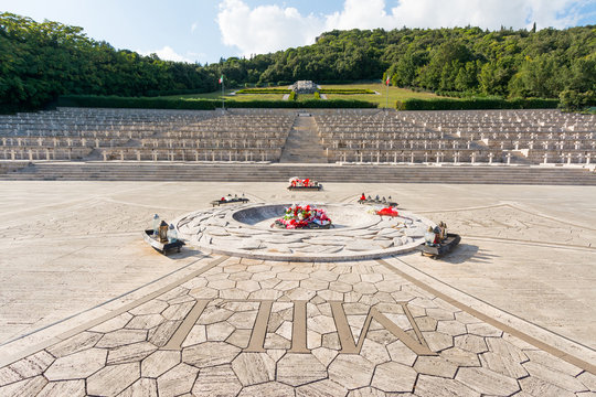 Cemetery Where Polish Soldiers Who Died In World War II Are Buried Montecassino Near Abbey, Italy