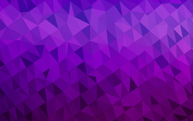 Obraz premium Light Purple vector abstract mosaic backdrop. Geometric illustration in Origami style with gradient. Template for your brand book.