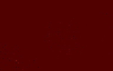 Dark Orange vector texture with disks. Glitter abstract illustration with blurred drops of rain. Pattern for beautiful websites.