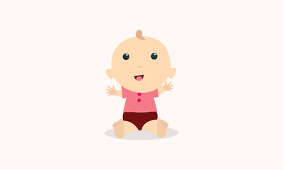 little baby cute illustration
