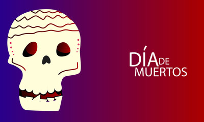 Dia de Muertos concept illustration