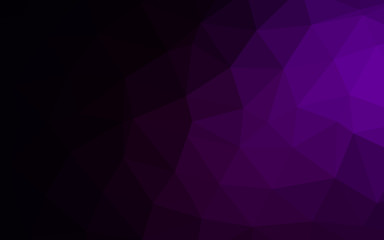 Obraz premium Dark Purple vector polygon abstract background. Colorful abstract illustration with gradient. The best triangular design for your business.
