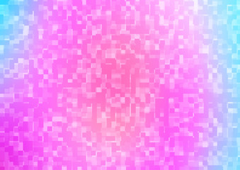 Light Pink, Blue vector background with rectangles.