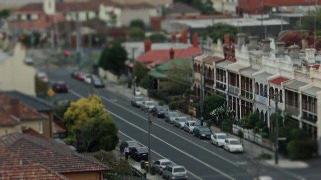 Suburban Landscape on on overcast day