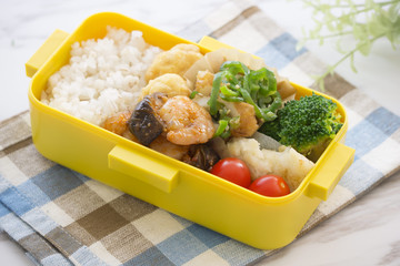 エビと鱈のお弁当　 Japanese lunch box 