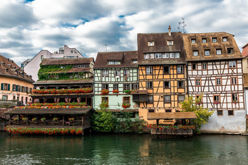 Building of the city of Strasbourg in Alsace