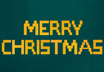 Merry Christmas Bricks Toys Background