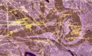 Colorful grunge abstract background with liquid effect. Swirl wave and scratched vintage elements.