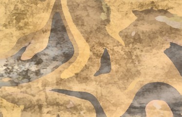 Colorful grunge abstract background with liquid effect. Swirl wave and scratched vintage elements.