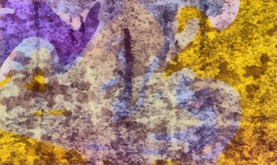 Colorful grunge abstract background with liquid effect. Swirl wave and scratched vintage elements.