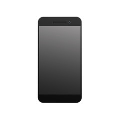 Modern black smartphone.
