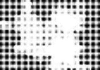 Abstract halftone dotted background. Futuristic grunge pattern, dot, circles.  Vector modern optical pop art texture for posters, sites, business cards, cover, labels mockup, vintage stickers layout.