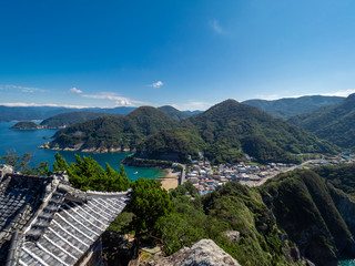 Naklejka premium 西伊豆松崎町の雲見海岸 日本 ９月下旬