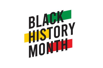black history month celebrations modern design template.