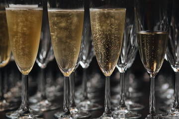 two glasses of champagne